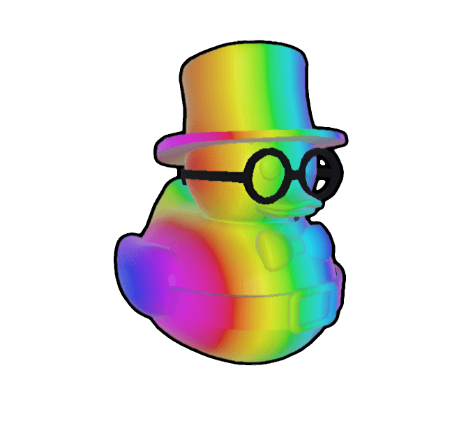 Rainbow Ducky render